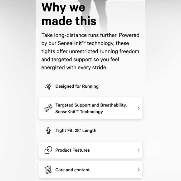 Lululemon Mens’s SenseKnit high rise running tights - 28” Small NWT - Picture 7 of 10